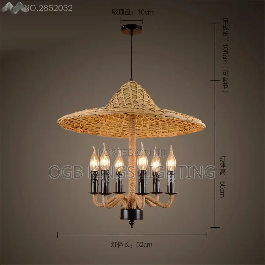 Handmade Bamboo Chandelier Light