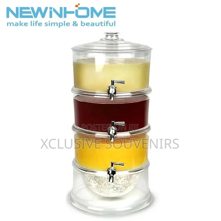 3 Layers Acrylic Juice/Beverage Dispenser (15liter)