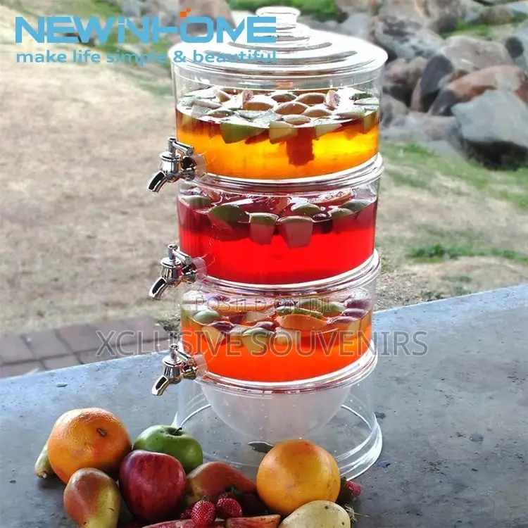 3 Layers Acrylic Juice/Beverage Dispenser (15liter)
