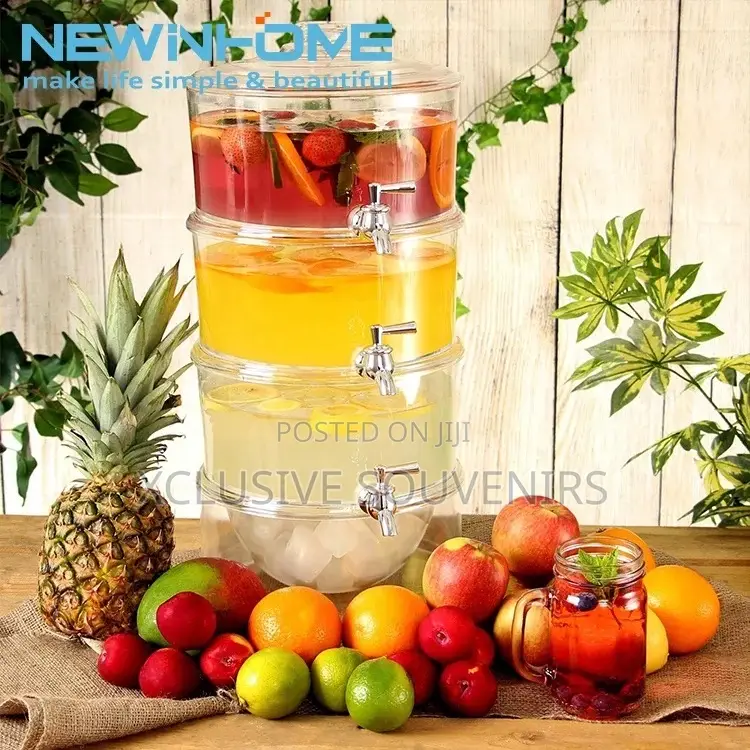3 Layers Acrylic Juice/Beverage Dispenser (15liter)
