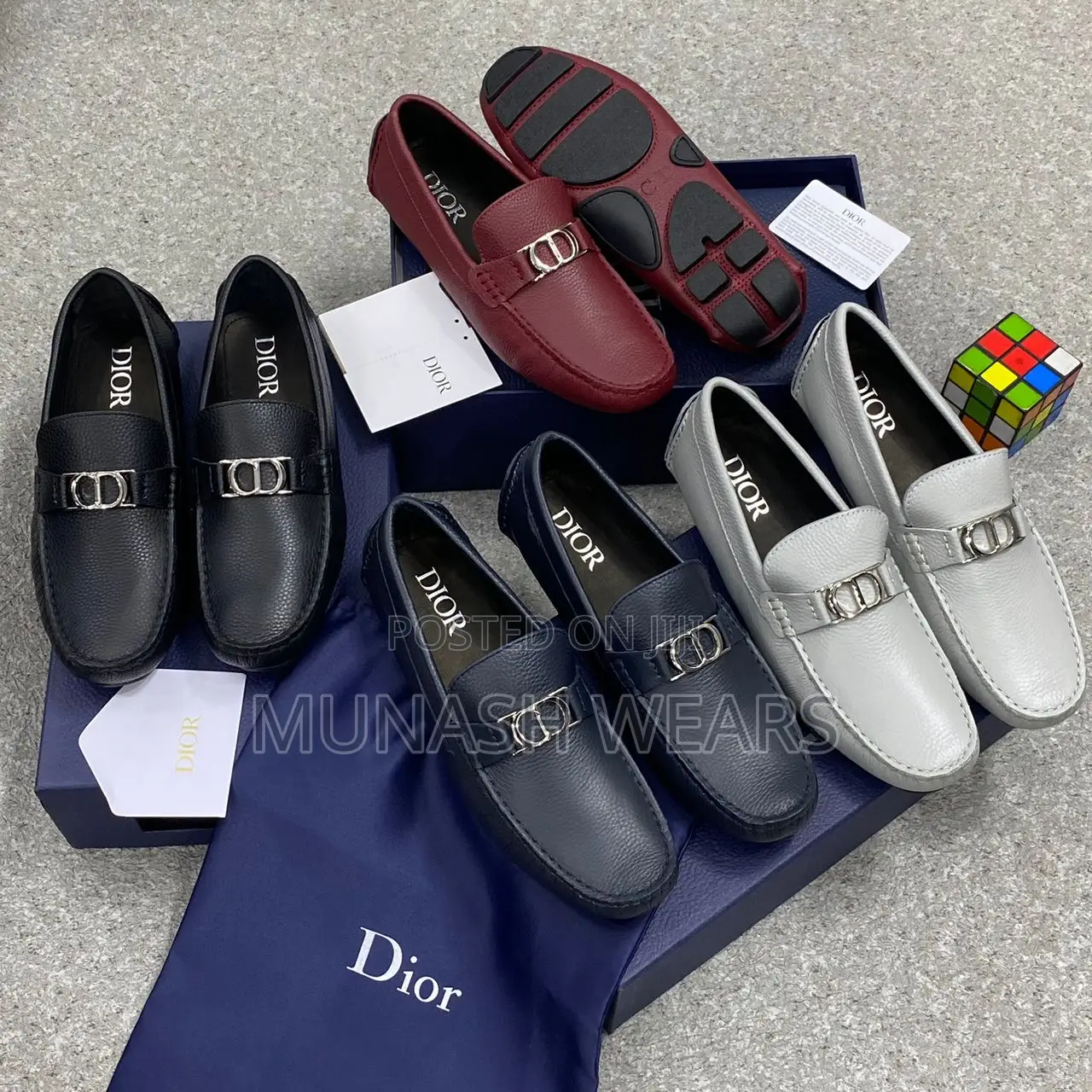 Italian Leather Dior Loafers