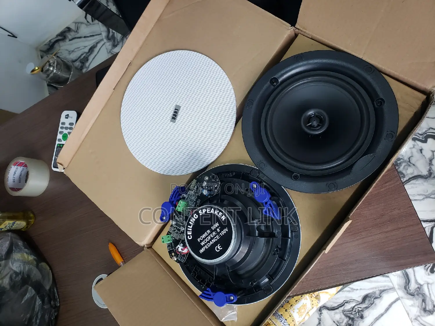 2 In150watts Bluetooth Frameless Ceiling/Pop Speakers