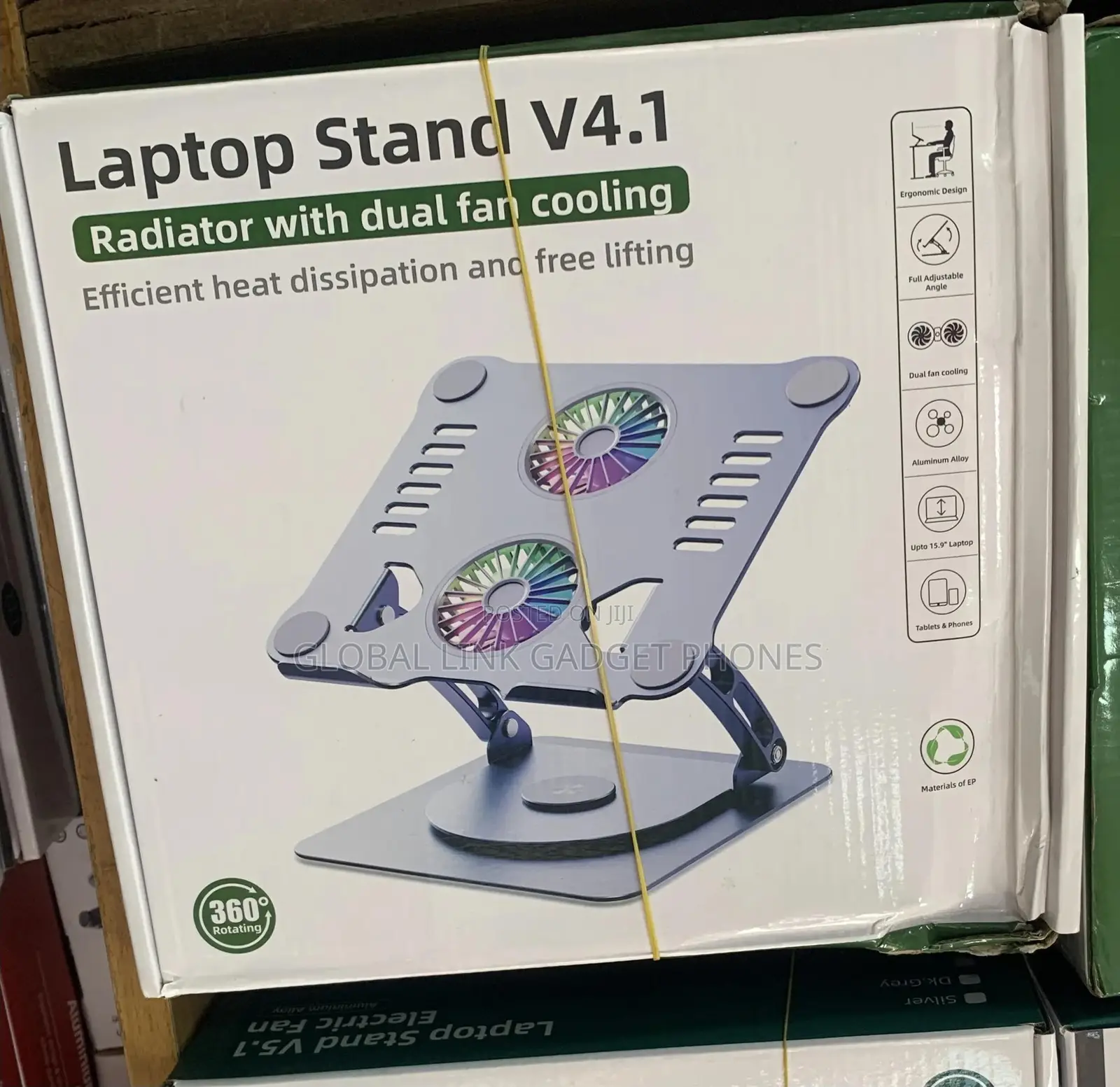 Laptop Stand V4.1 Radiator With Dual Fan Cooling Efficient H