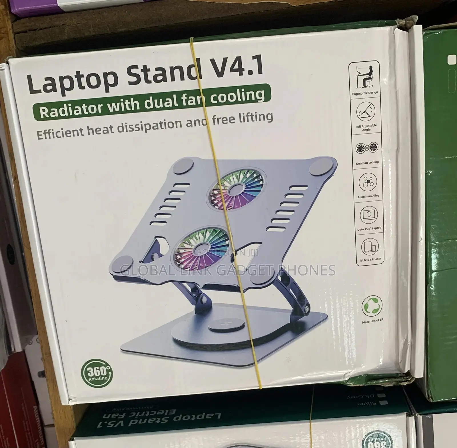 Laptop Stand V4.1 Radiator With Dual Fan Cooling Efficient H