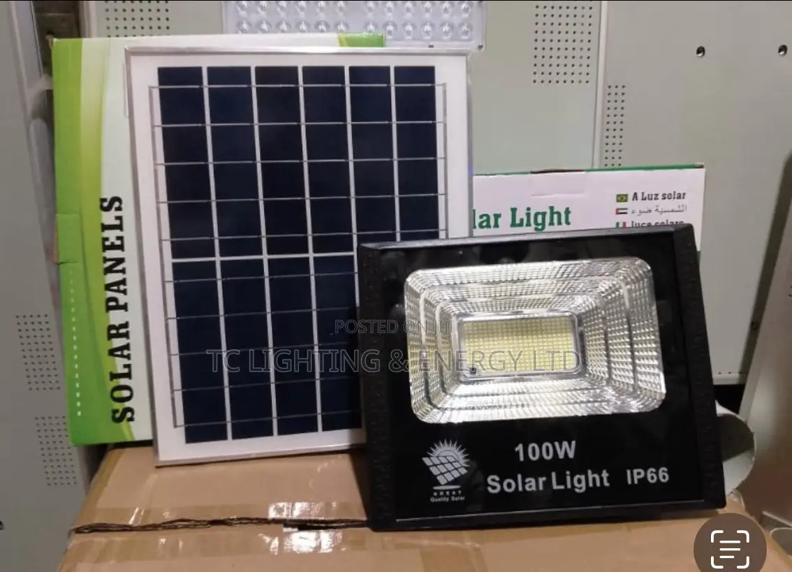 100w Solar Flood Light