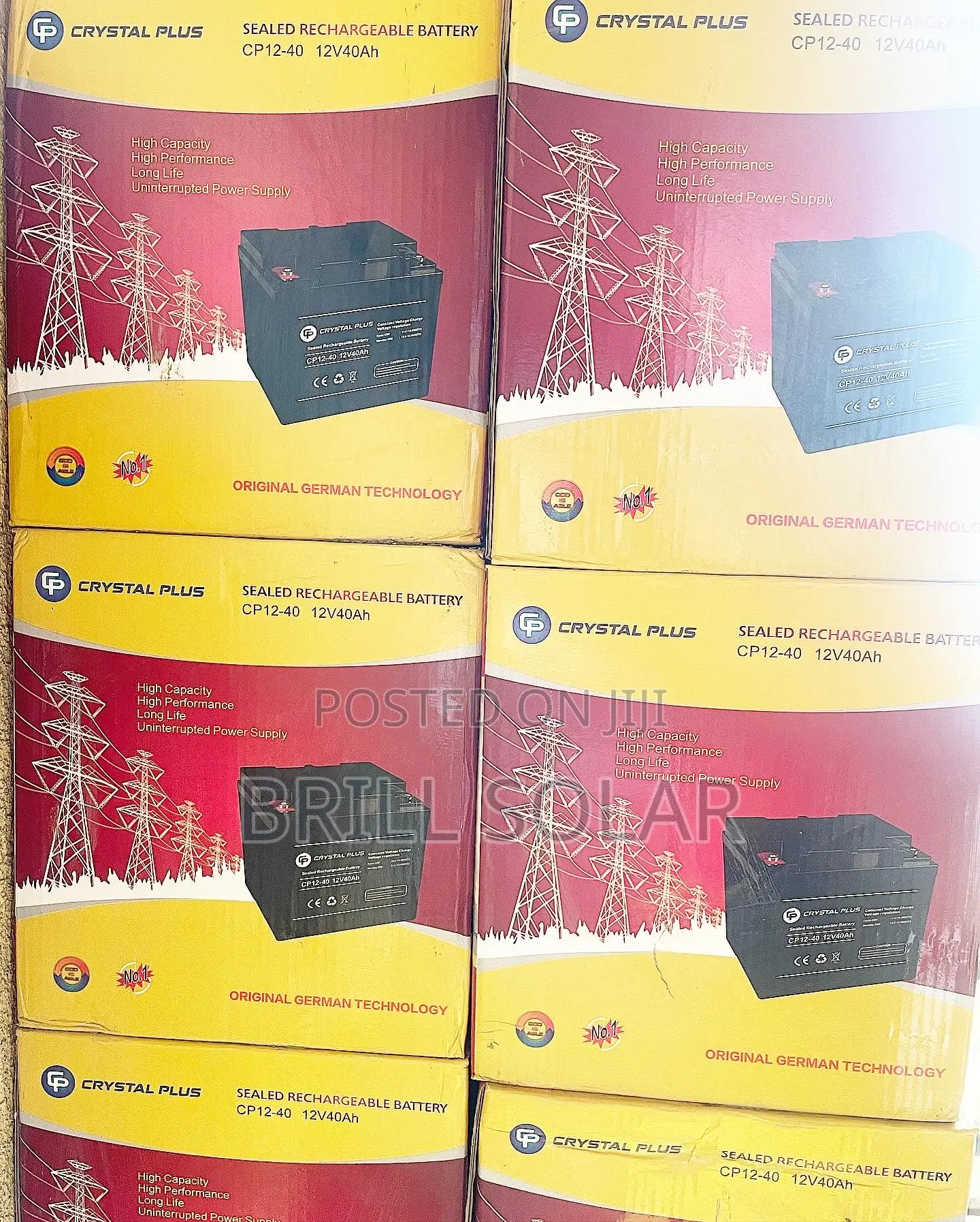12v-40ah CRYSTAL PLUS Solar Gel Battery