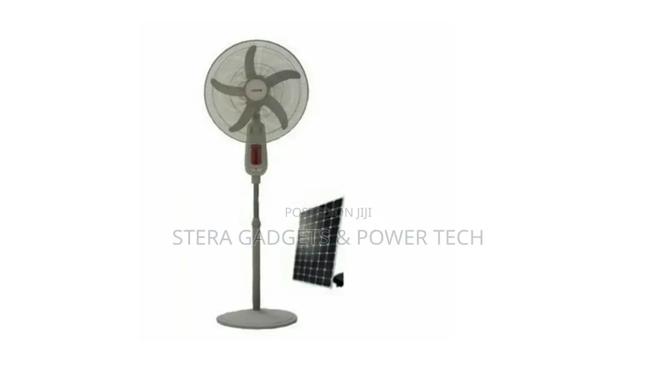 16” Solar Rechargeable Fan