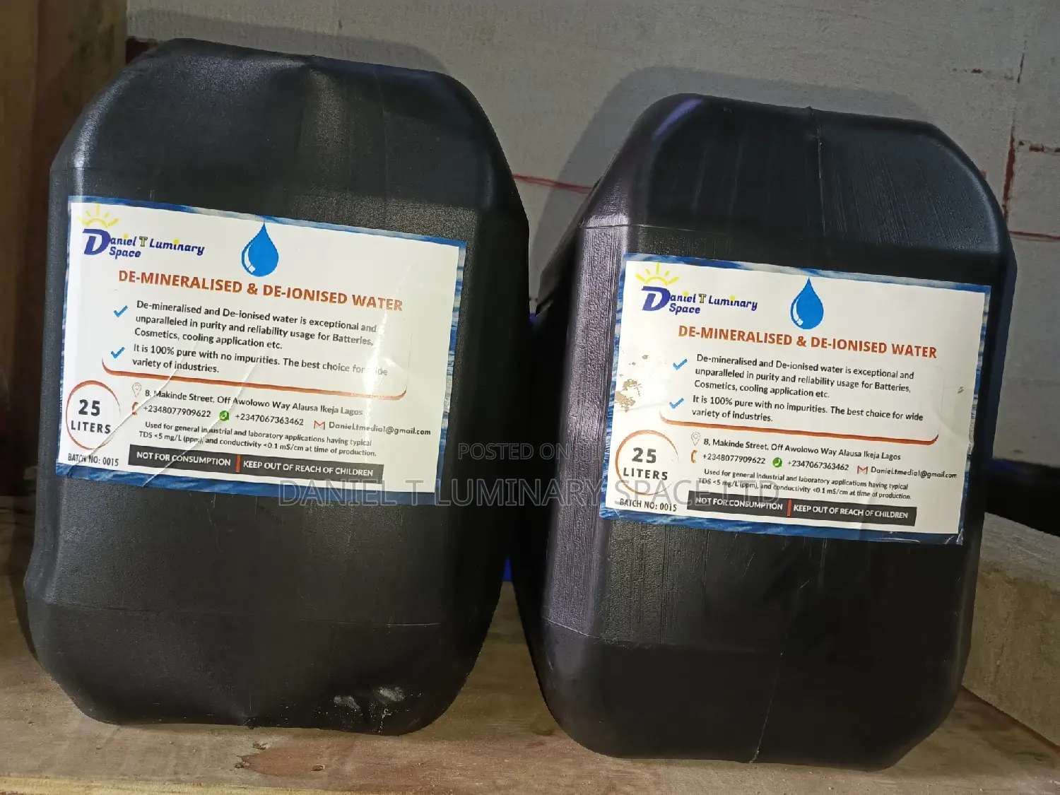 Best Quality Demineralized Water