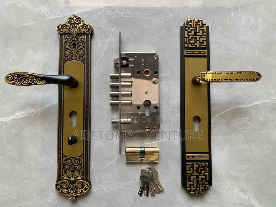 Original Italy Iron Door Lock Set and Handles