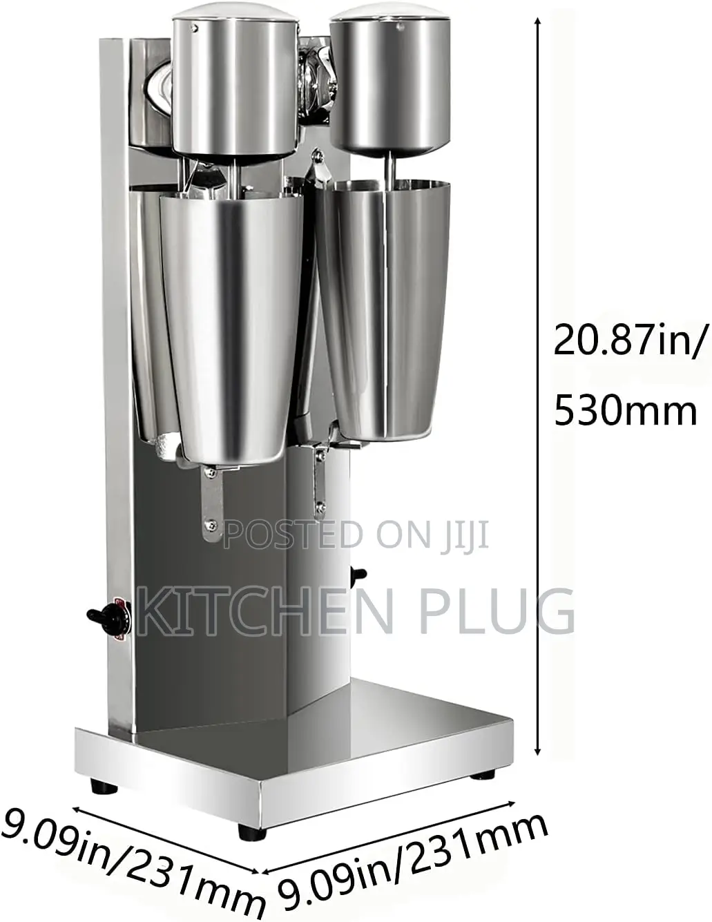 Double Head Milkshake Maker Stainless Steel