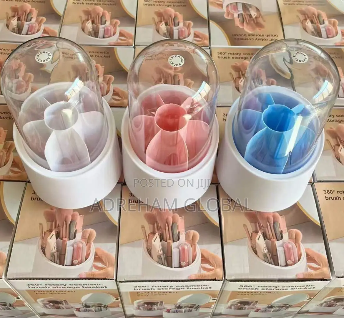 Rotating Makeup Brushes Cases .