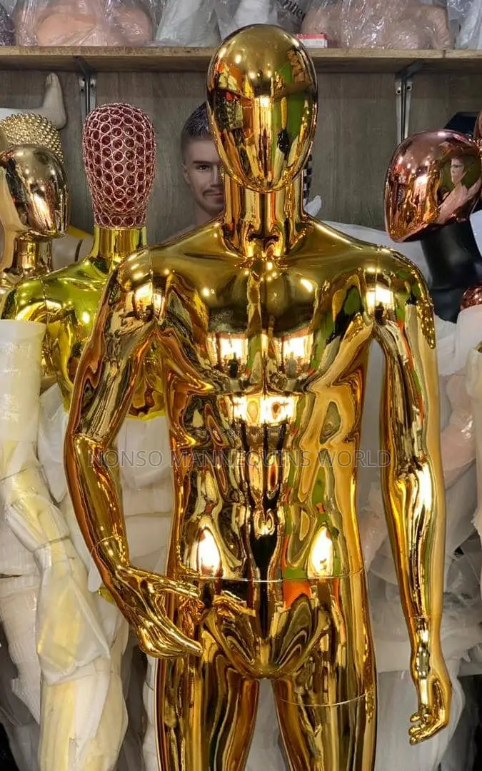 New Design Imported Chrome Gold Male Mannequin