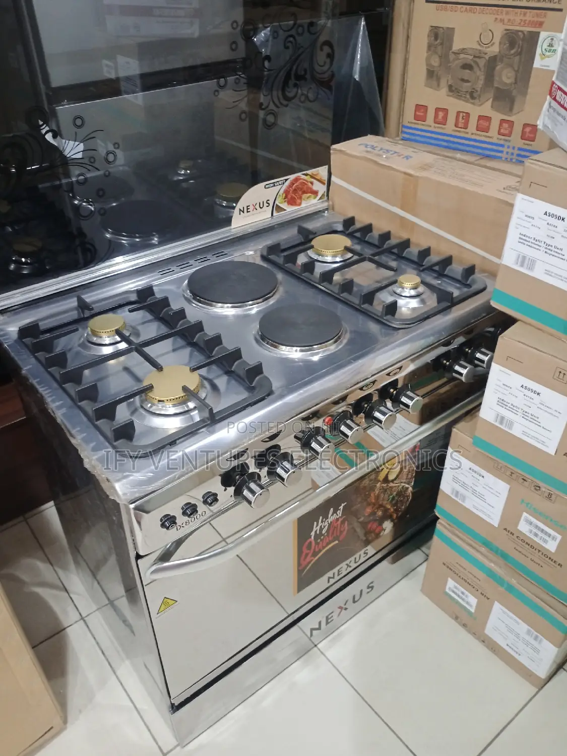 90*60cm 4+2 Burner Nexus Gas Cooker
