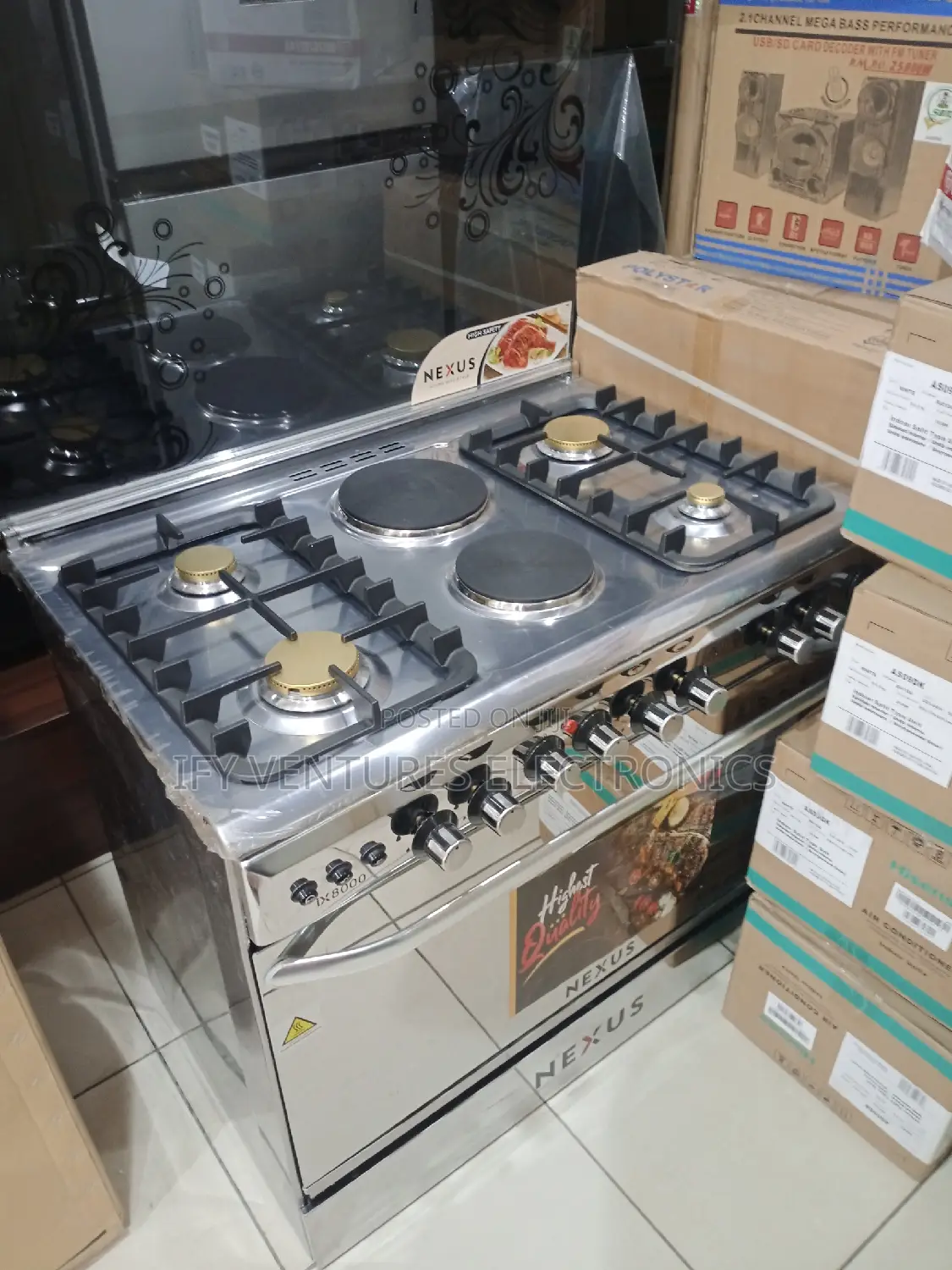90*60cm 4+2 Burner Nexus Gas Cooker