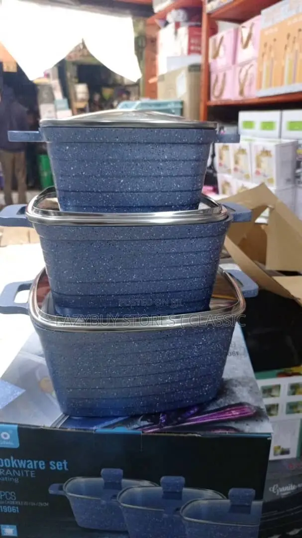 6 PCS Granite Cookware Set