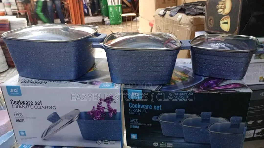 6 PCS Granite Cookware Set