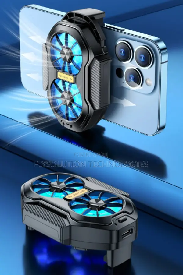 Dual Fan Plug N Play Mobile Phone Cooler (Non Rechargeable)