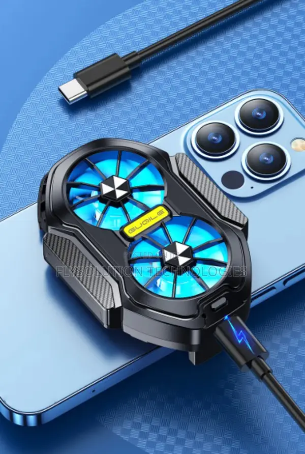 Dual Fan Plug N Play Mobile Phone Cooler (Non Rechargeable)