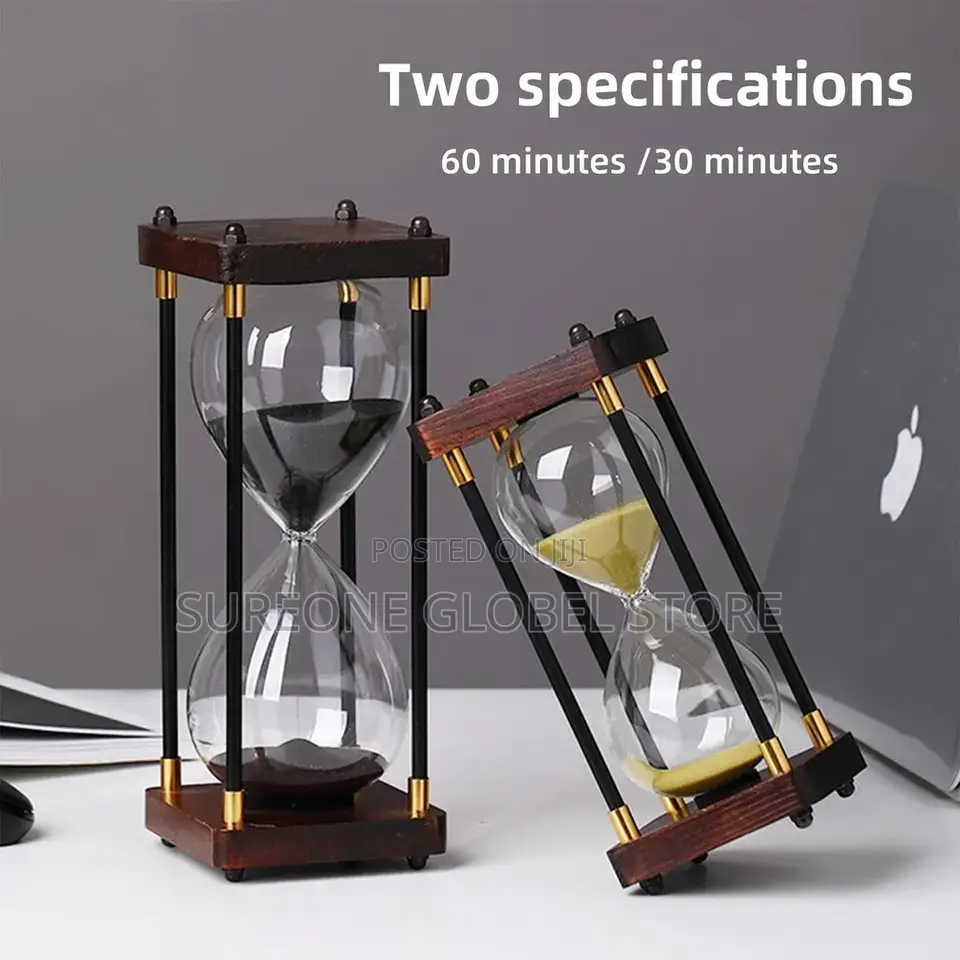 Decorations Metal Hourglass