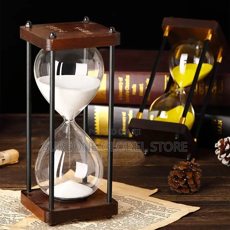 Decorations Metal Hourglass