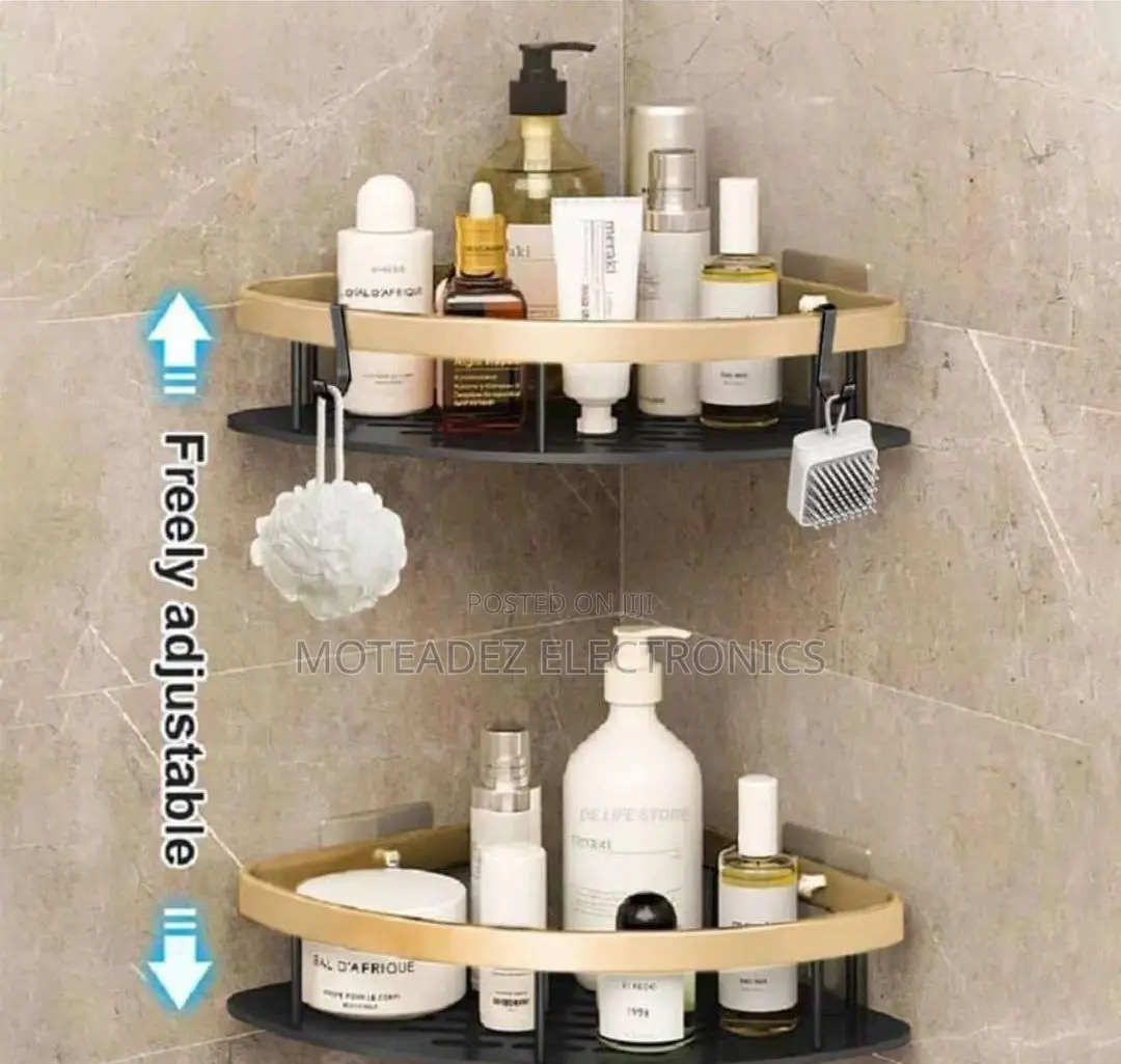 High Quality Aluminium Bathroom Wall Corner Rack/Organiser