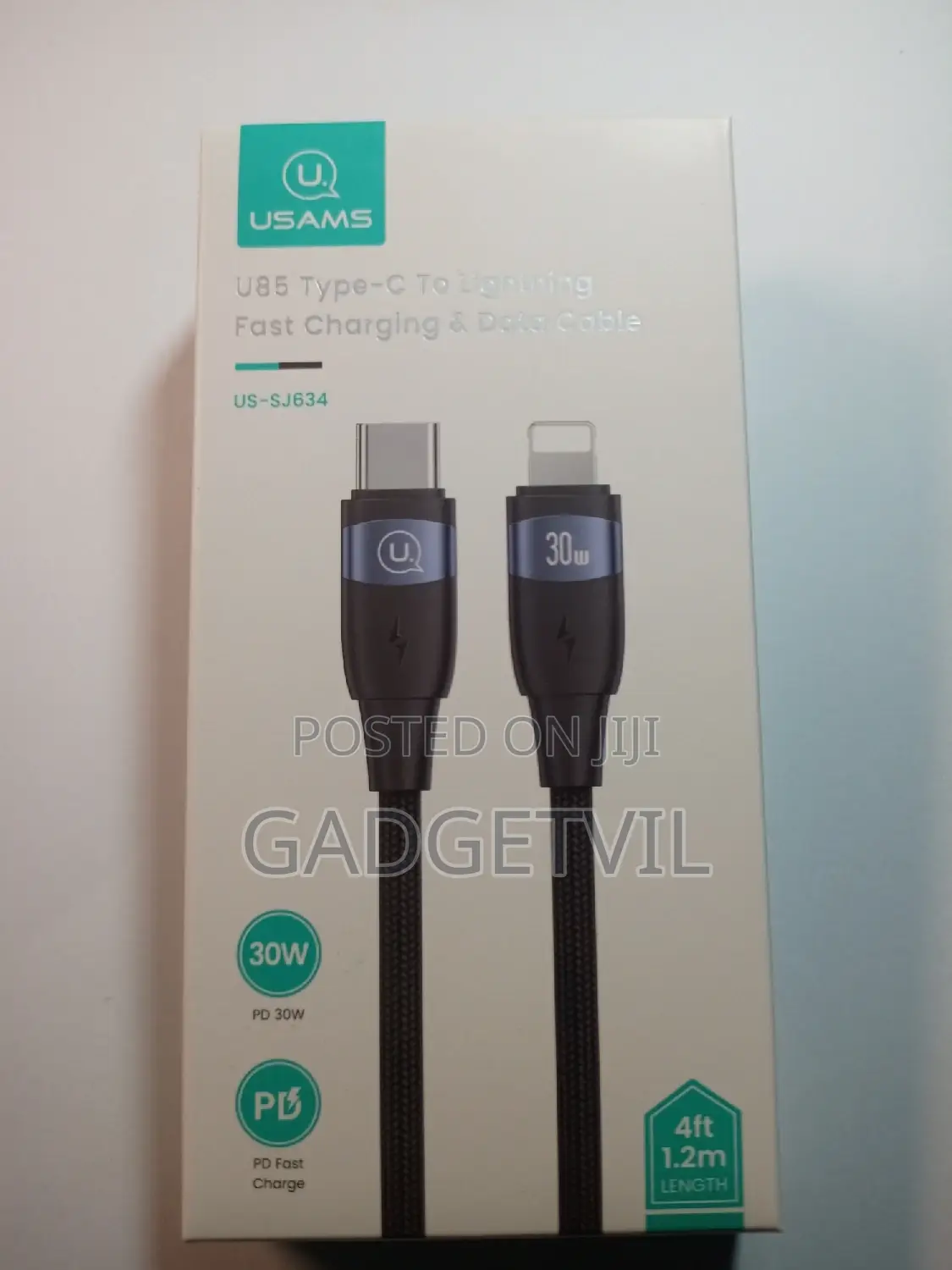 Usams Type-C to Lightning 30w Cable