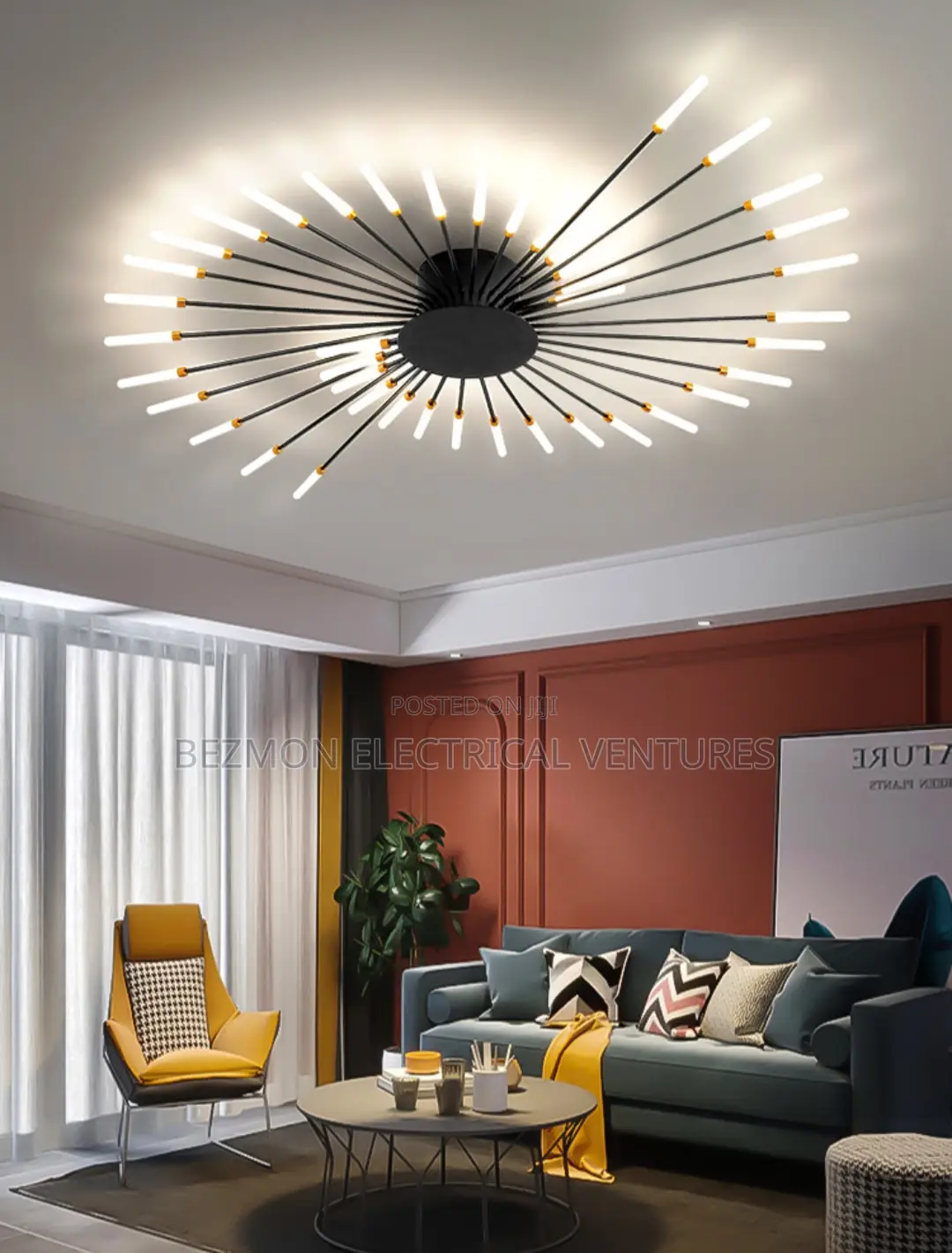 Unique Ceiling Chandelier Available for Sale