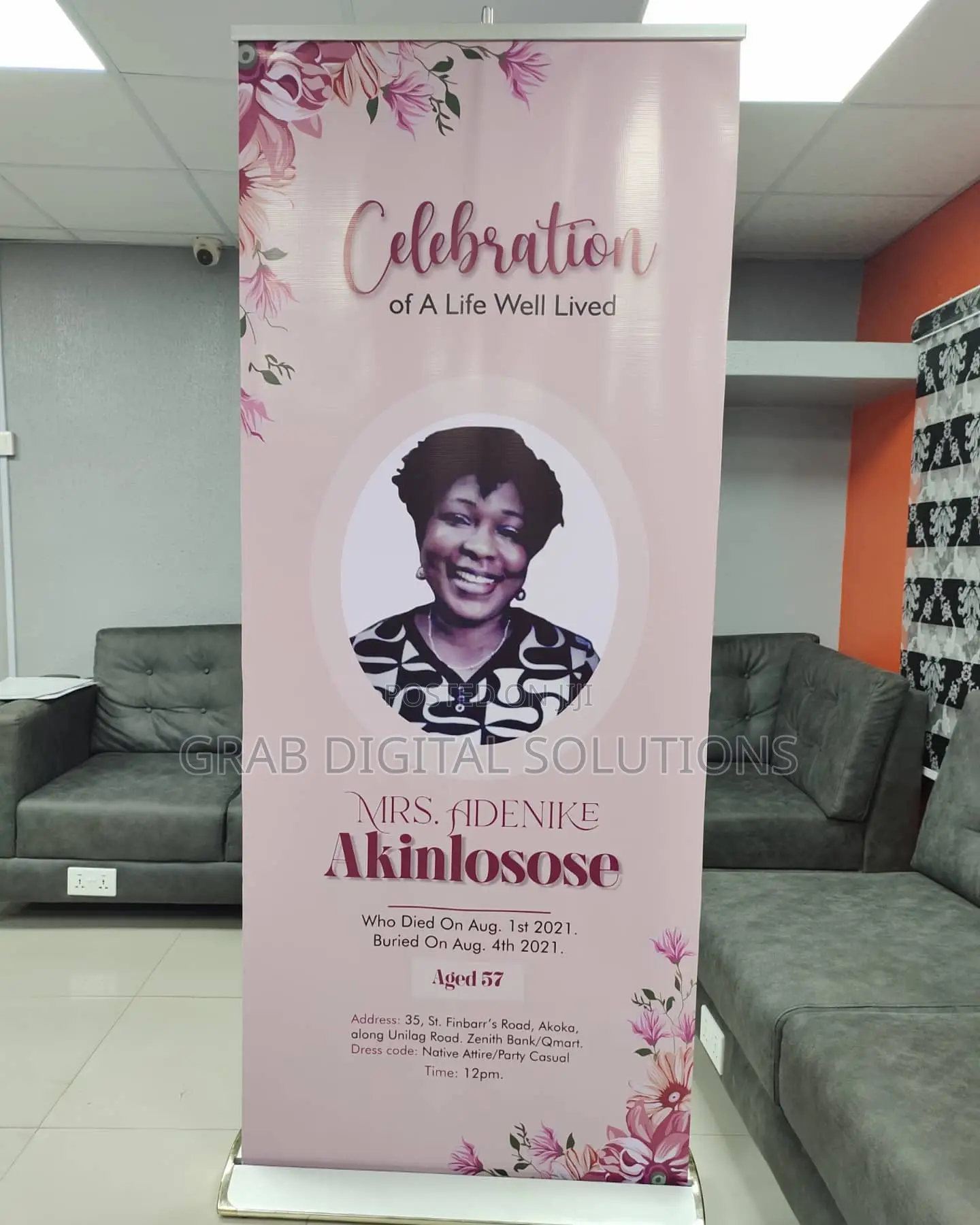 Business Rollup Banner 7x3ft Solite / Flex for Sale