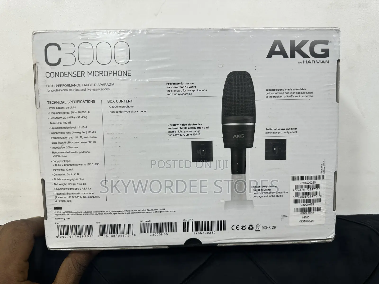 Akg C3000 Studio Condenser Microphone