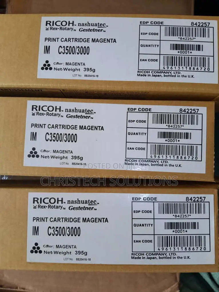 Ricoh IM C3000 Toner Cartridges
Ricoh IM C3000 Toner