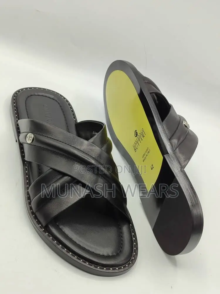 Original Italian Butteri Leather Slipers