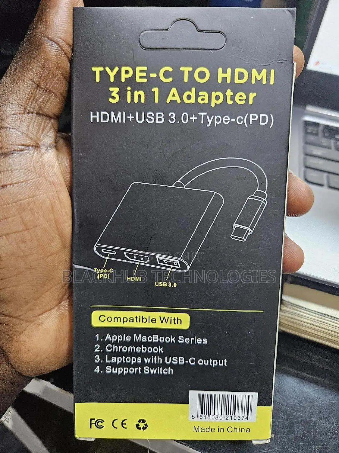 Type-C 3 in 1 Dock Station, Hdmi, Type-C, 3.0 USB Port