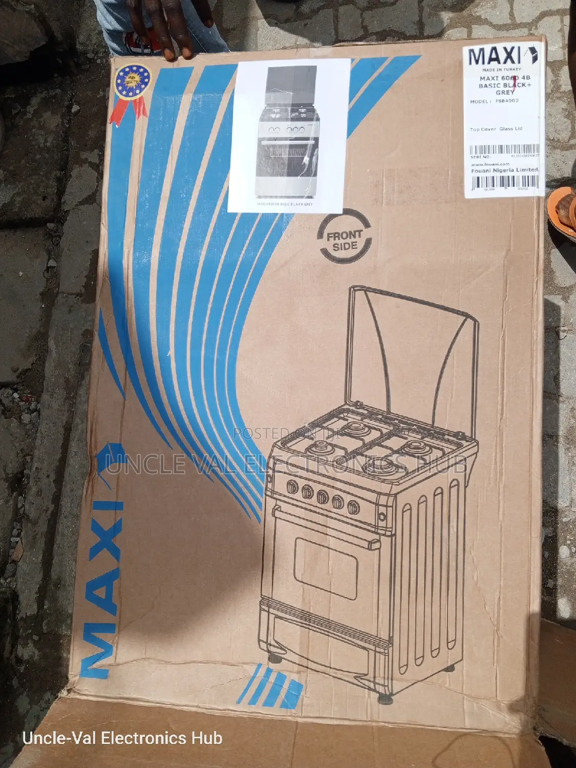 Maxi 60 By 60cm 4burner Gas Cooker