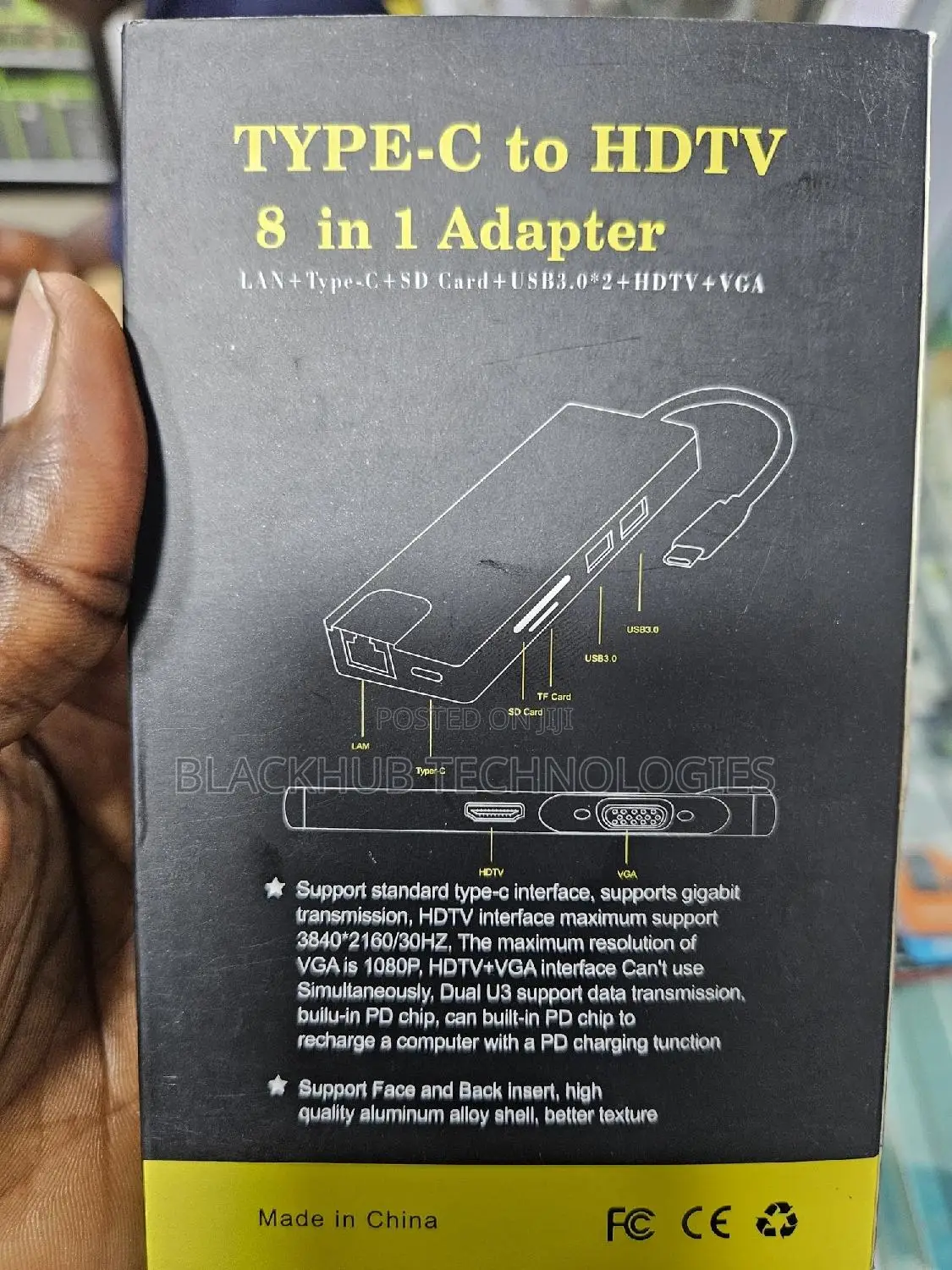 Type-C 8 in 1 Dock Station for Macbook and Laptop