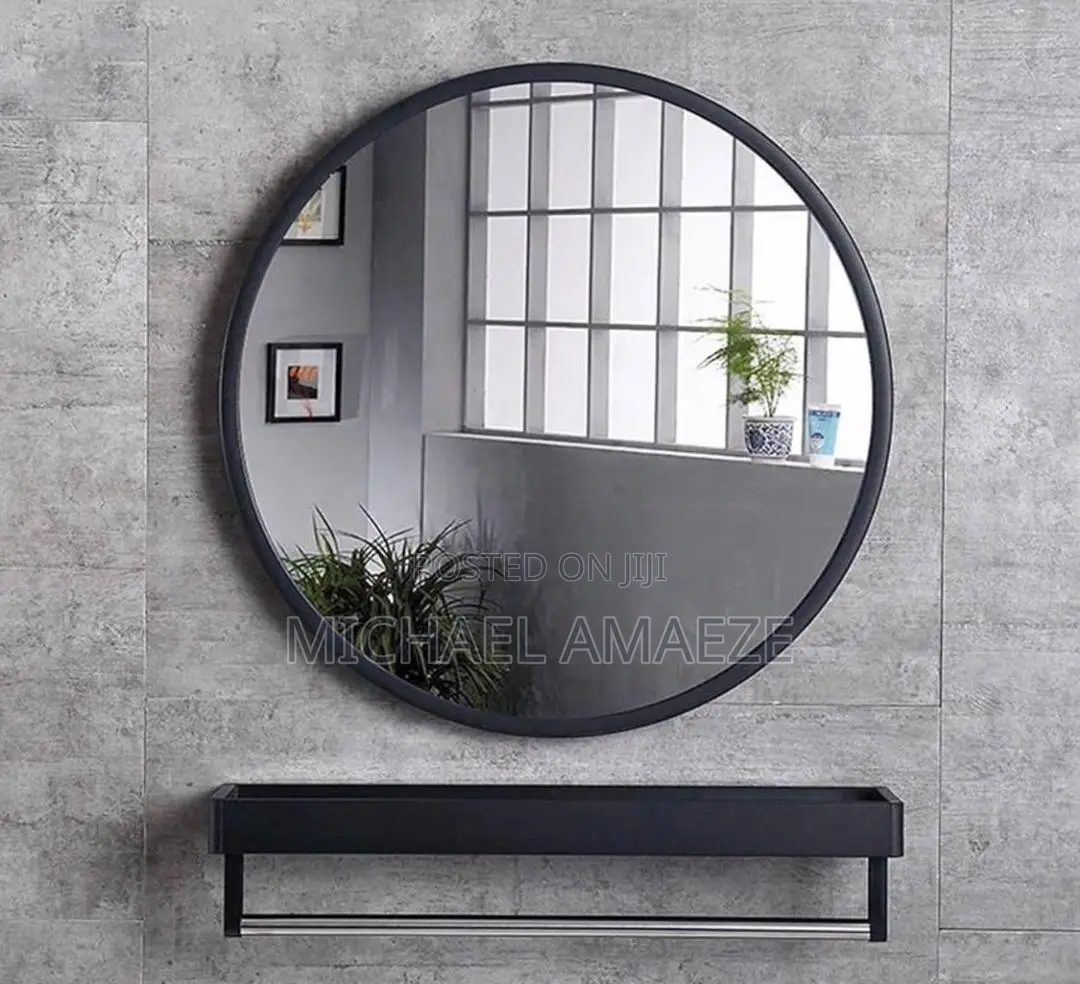 Round Black Frame Mirrors
