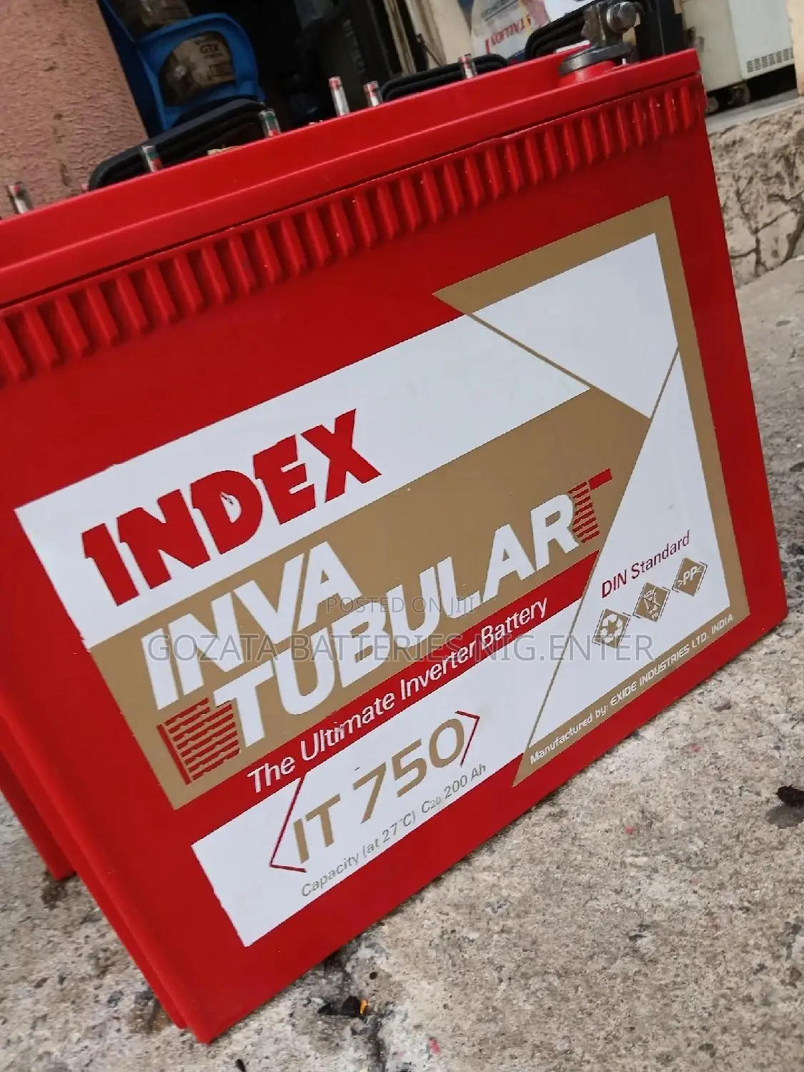 Fairly Used INDEX 200AH Tubular Solar Battery 4units