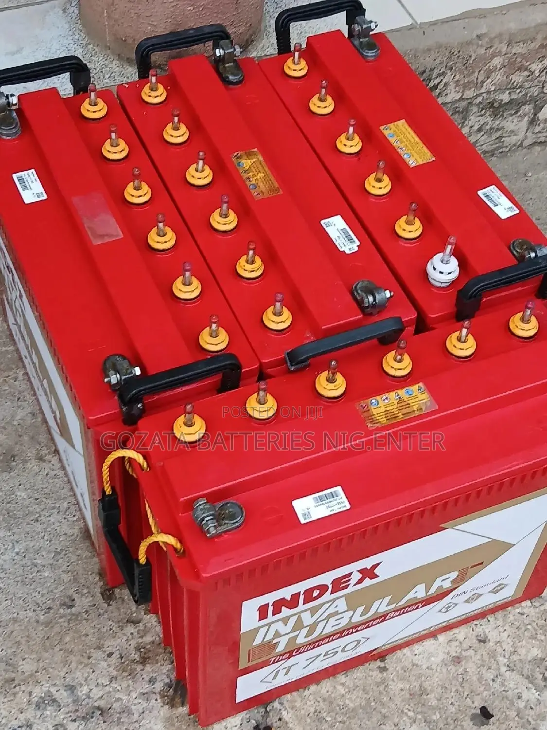 Fairly Used INDEX 200AH Tubular Solar Battery 4units