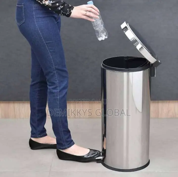 Stainless Pedal Dustbin Bin 30l