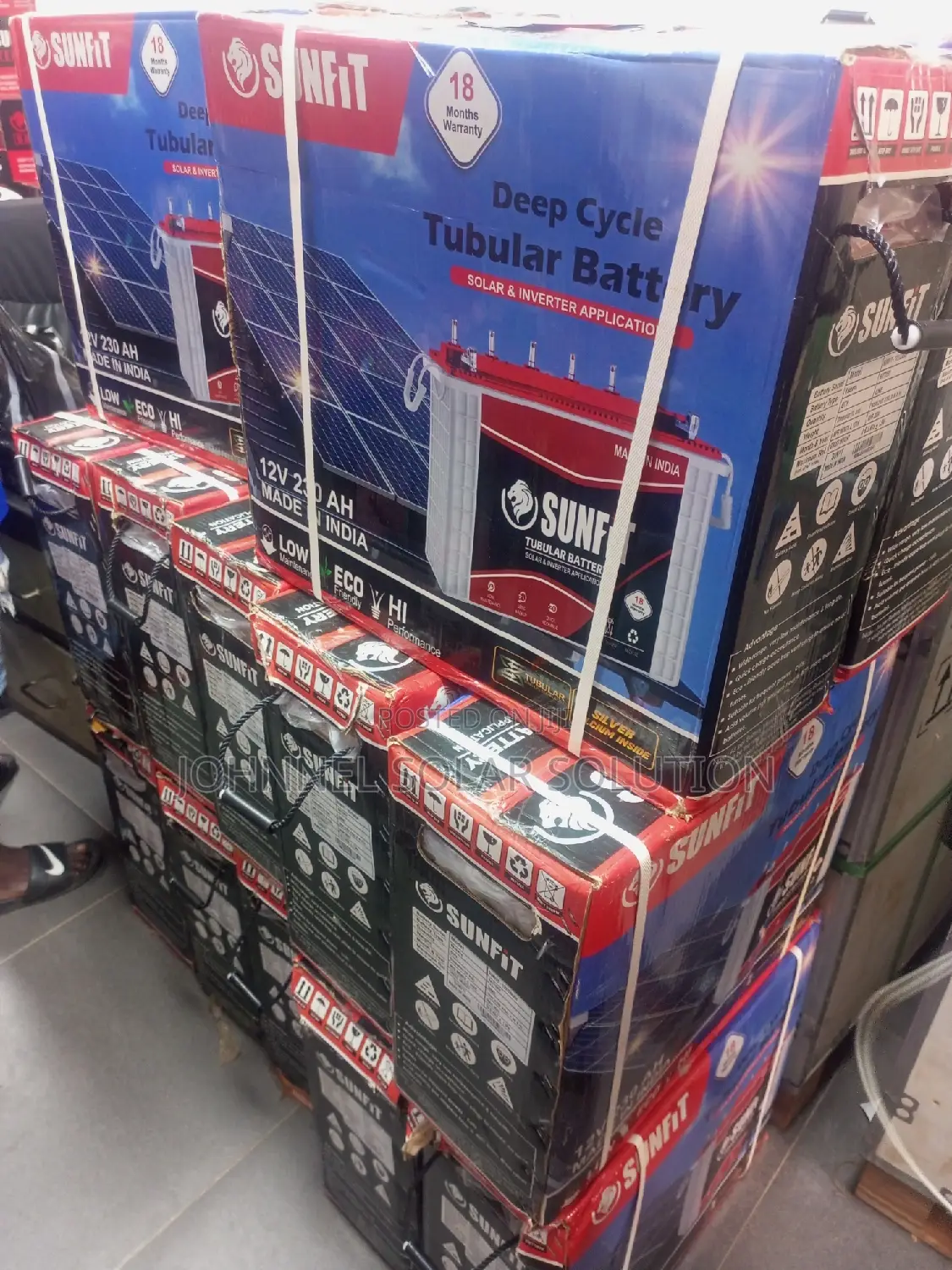 230ah 12v Sunfit Tall Tubular Battery