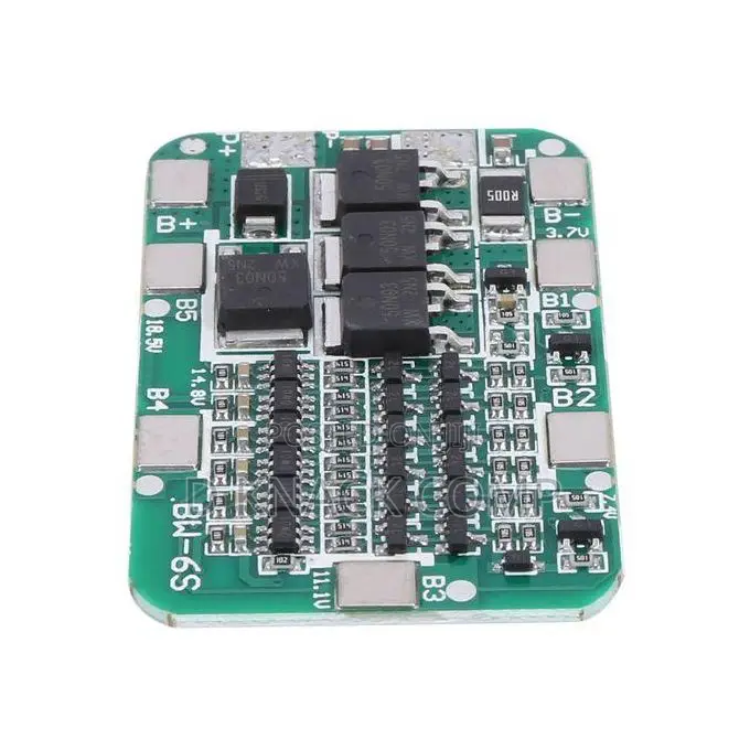 6S 15A 24V PCB BMS Charger Protection Board for 6 18650