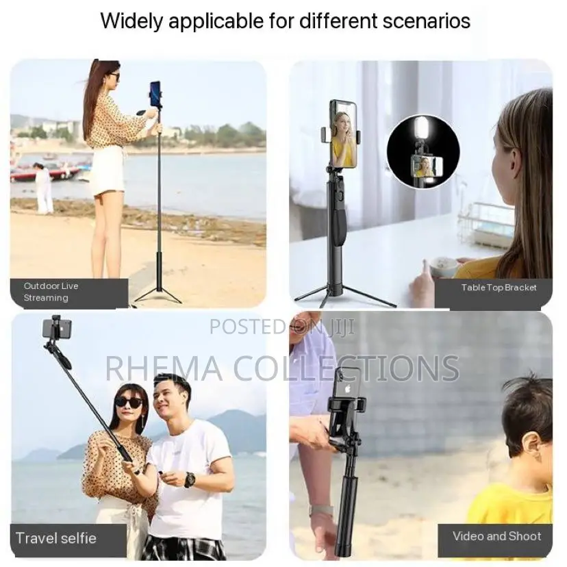 F610 1.7M Wireless Adjustable Bluetooth Selfie Stick