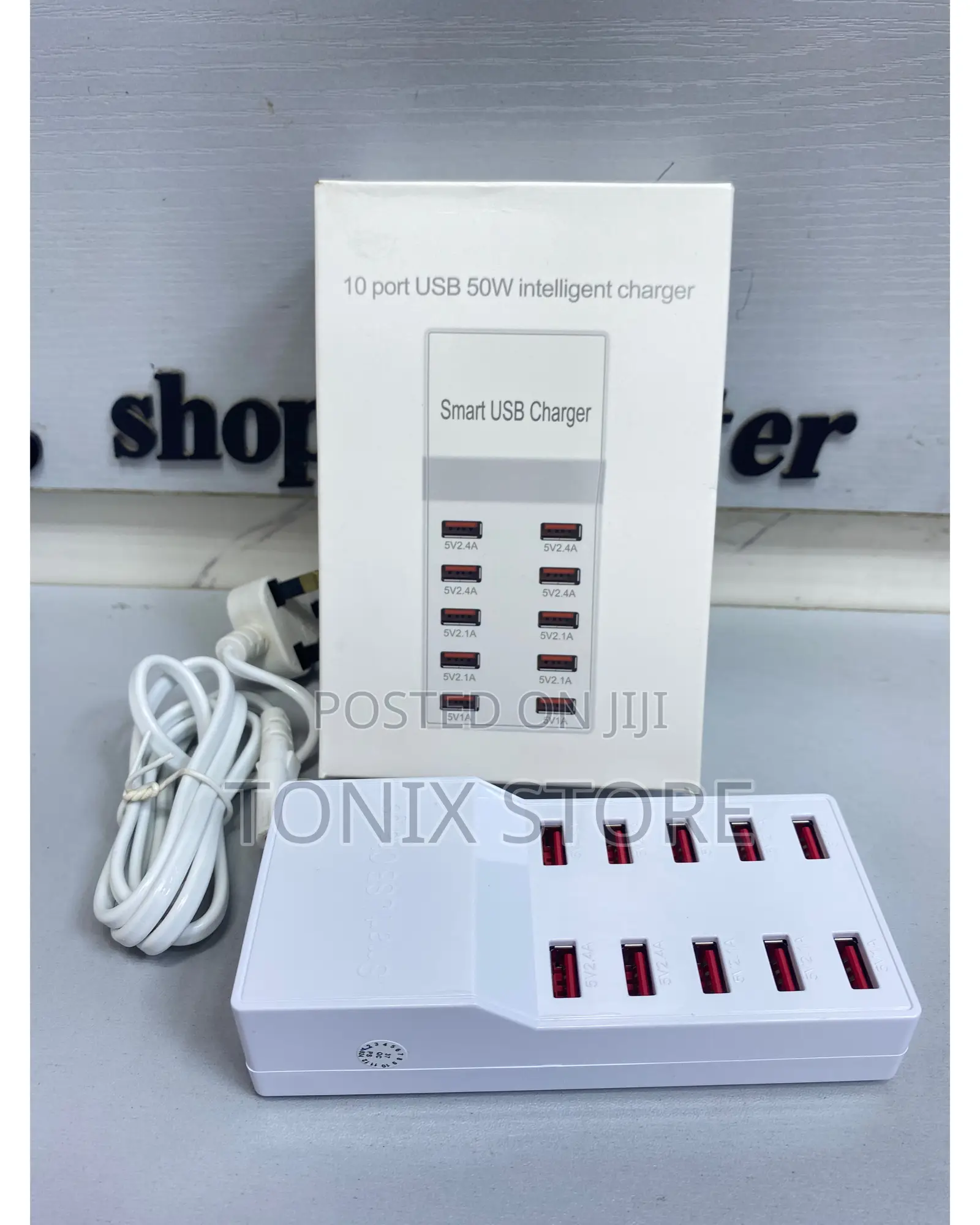 10 Port USB 50W Intelligent Charger