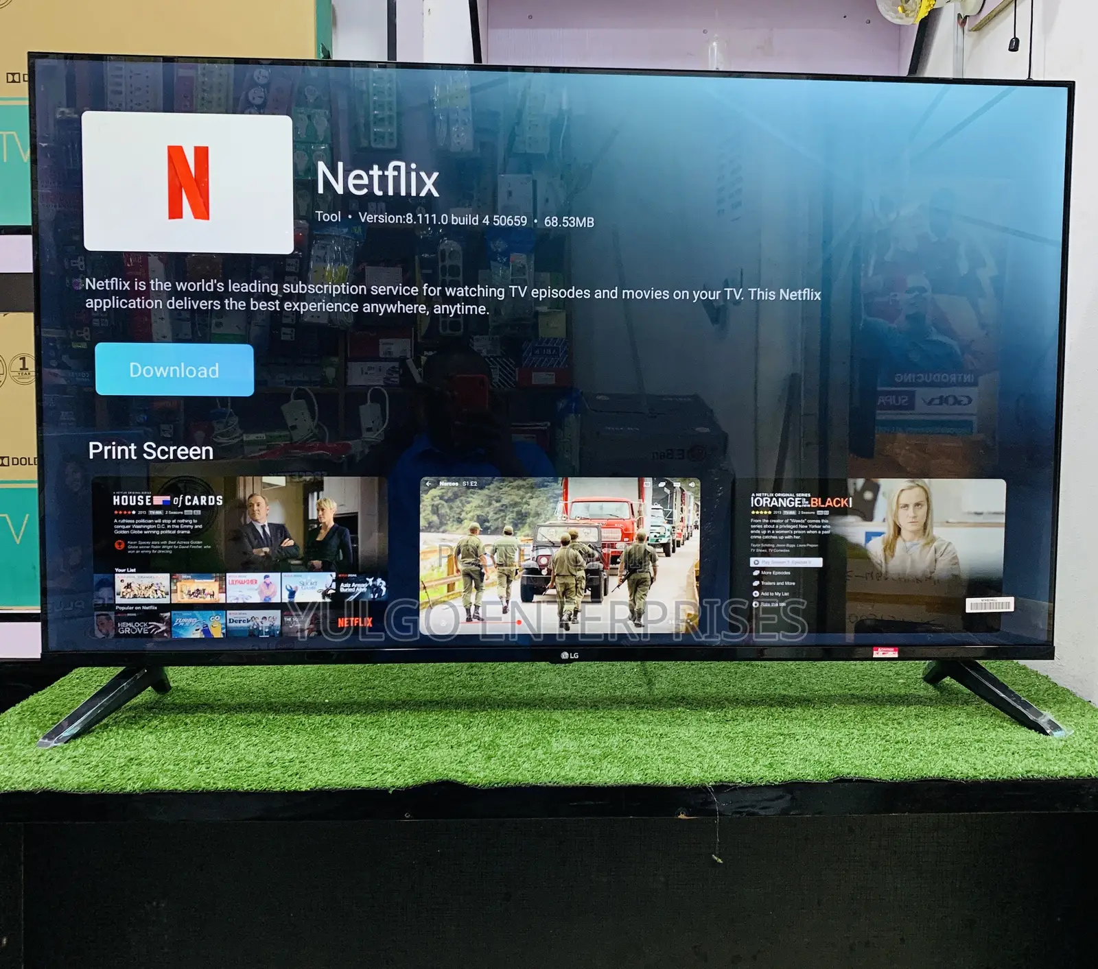 Lg 55inch Smart Tv With Netflix,Youtube, Bluetooth