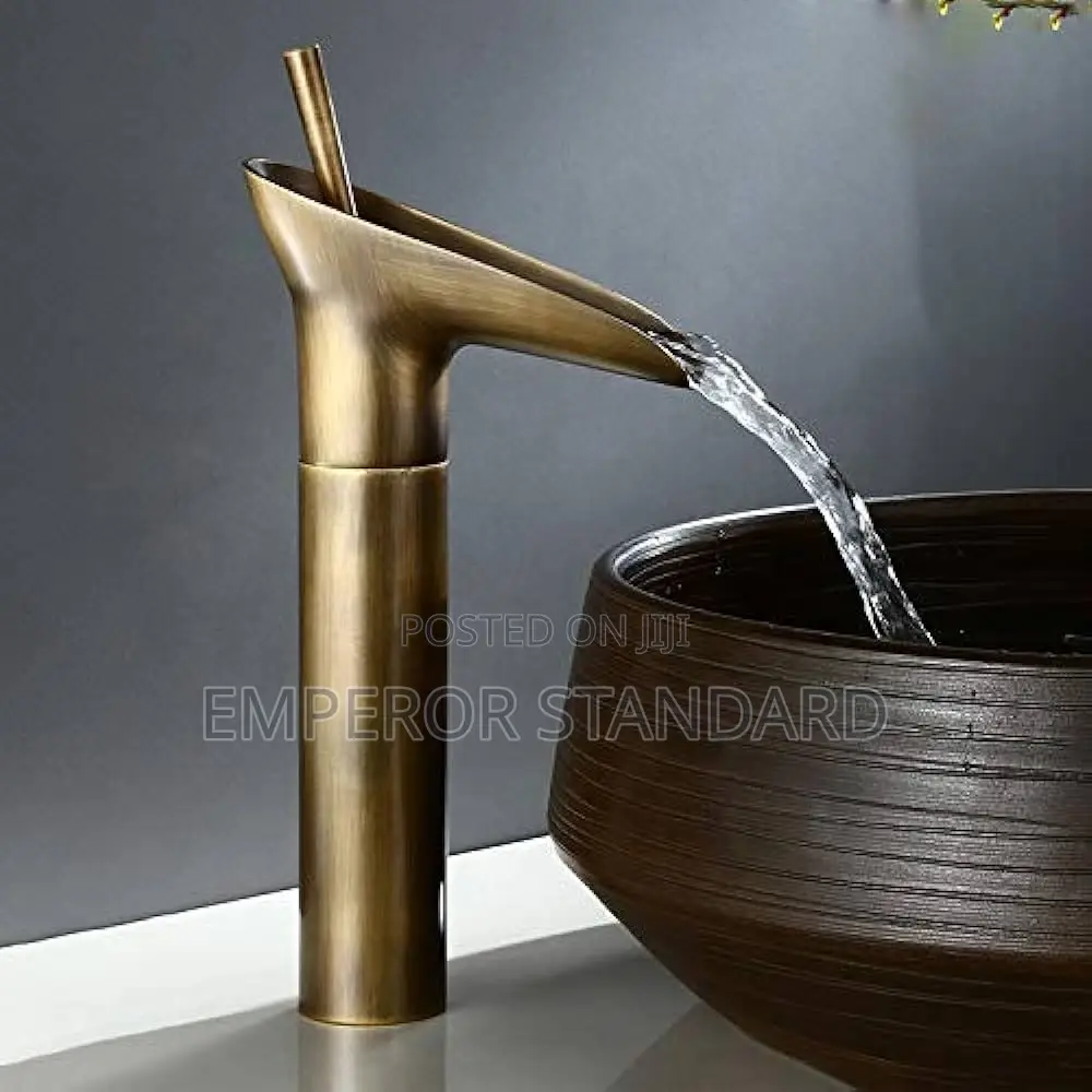 Waterfall Brass Single Lever Hot and Cold Basin Mixer