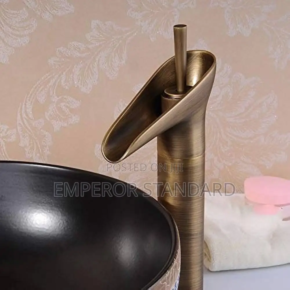 Waterfall Brass Single Lever Hot and Cold Basin Mixer