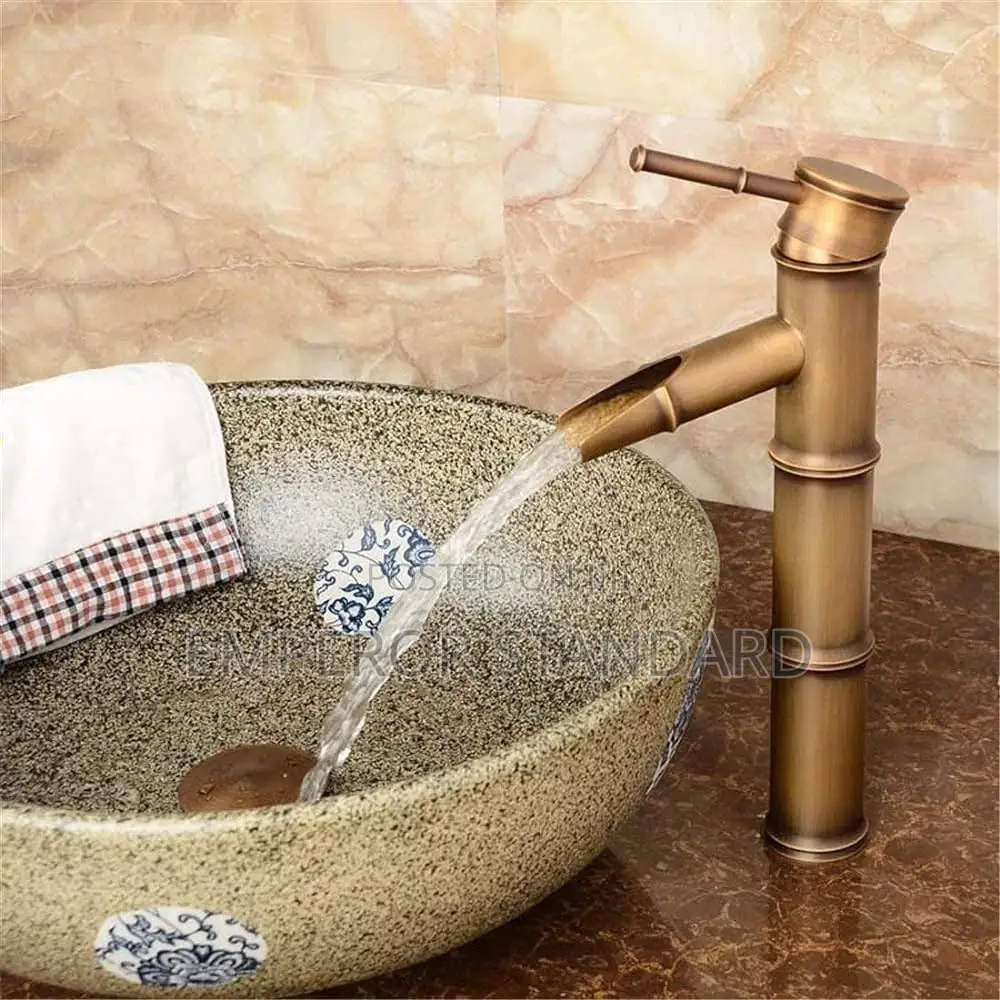 Basin Mixer With Provision for Hot and Cold Water, Black