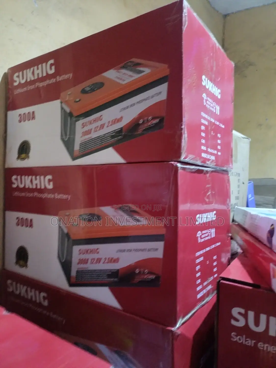 300ah 12.8V 2.5kwh SUKHIG Lithium Battery