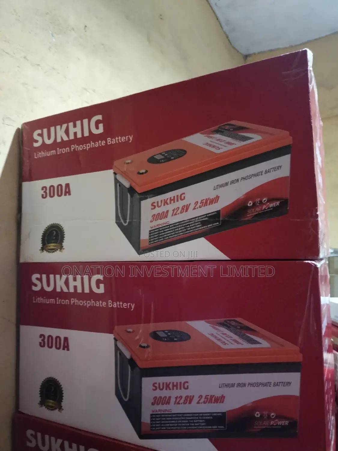 300ah 12.8V 2.5kwh SUKHIG Lithium Battery