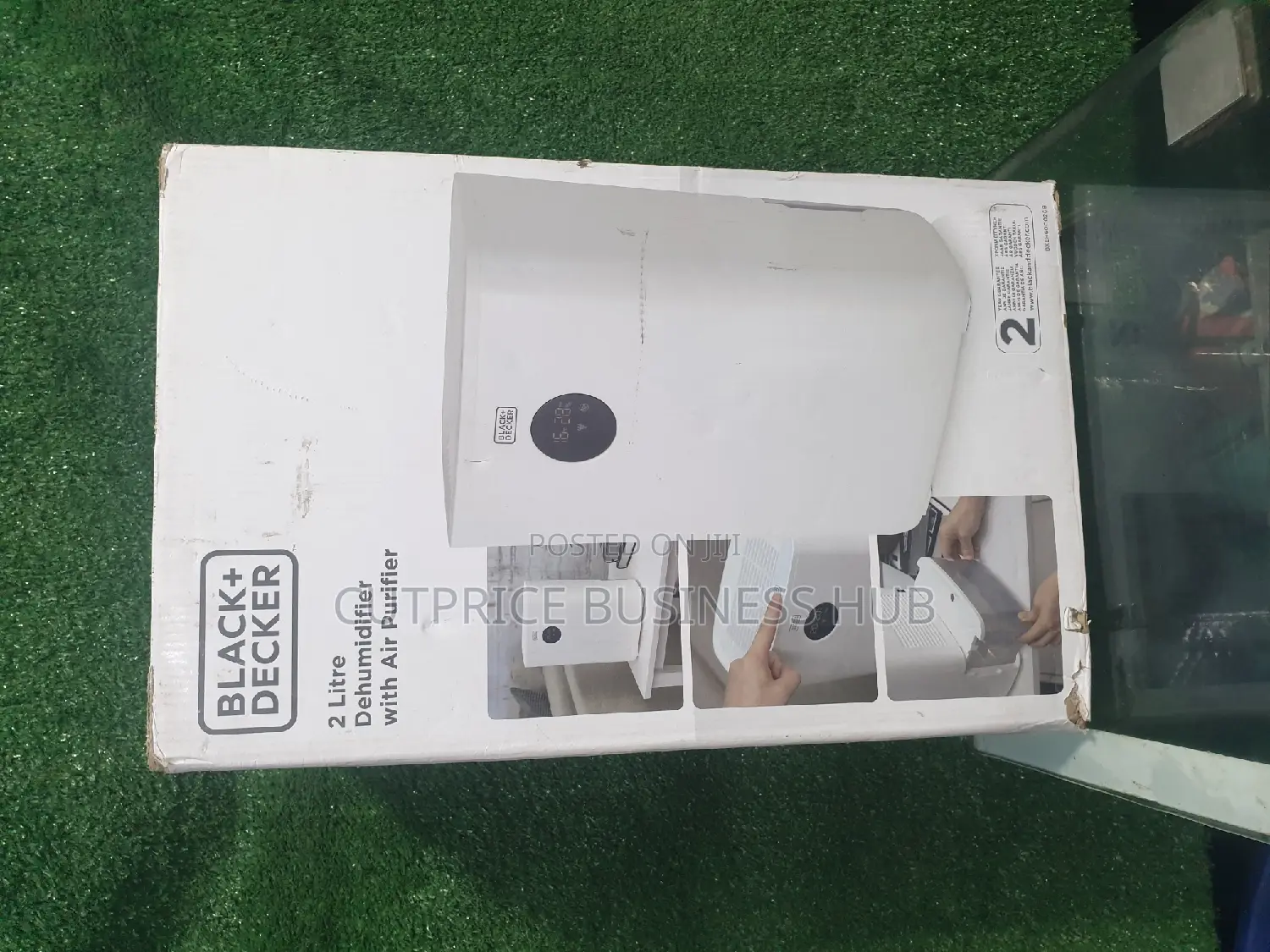 Black Decker 2 Litre Dehumidifier With Air Purifier