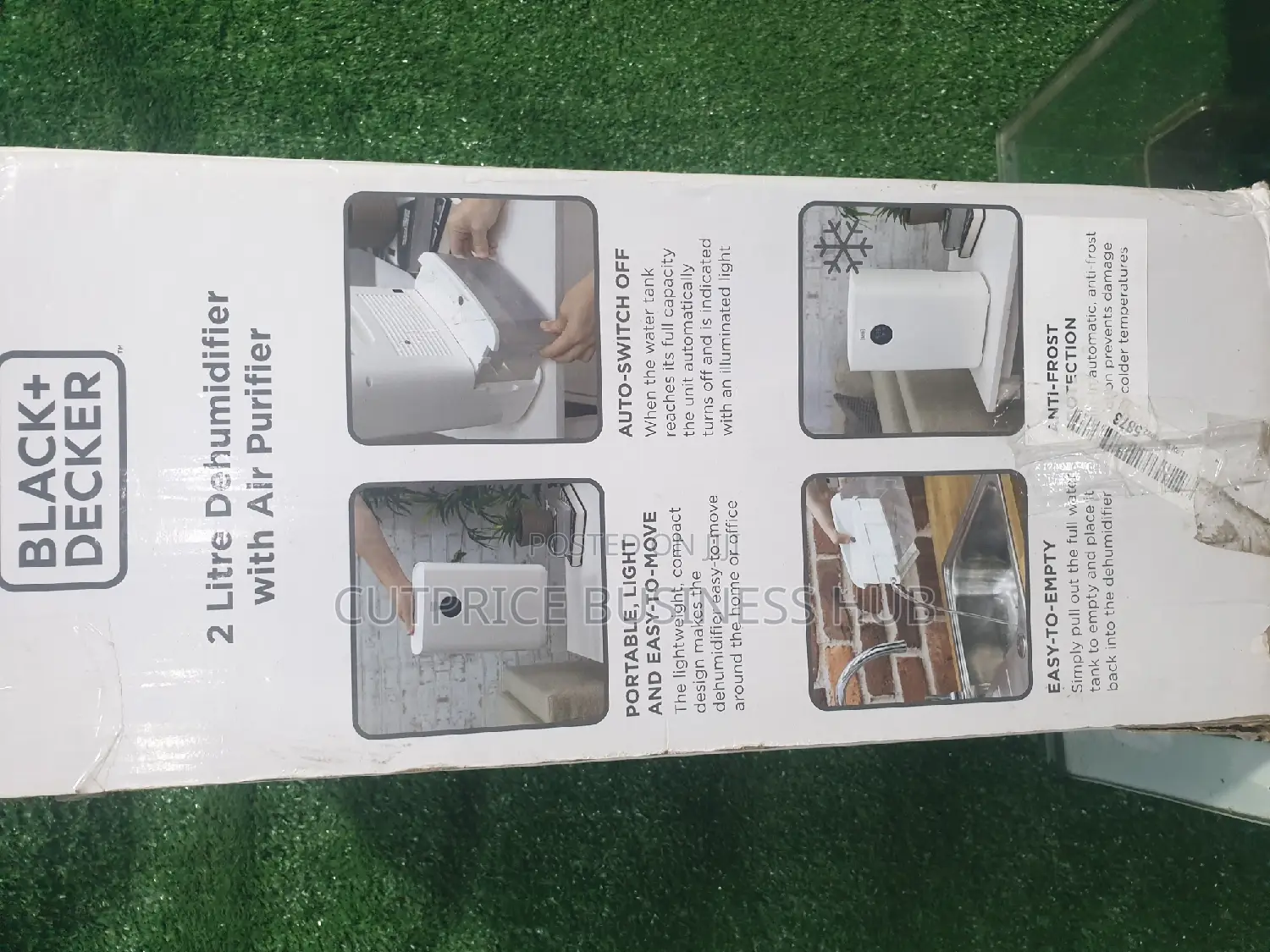 Black Decker 2 Litre Dehumidifier With Air Purifier